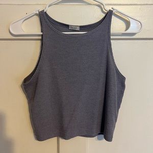 Ribbed cropped tank